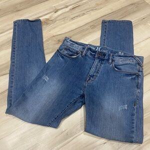 Hurley 84 Slim Men’s 30x32 Medium Wash Distressed Jeans